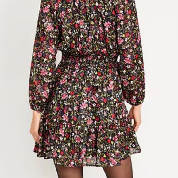 Waist-Defined Shine Mini Dress - Picture 2 of 3